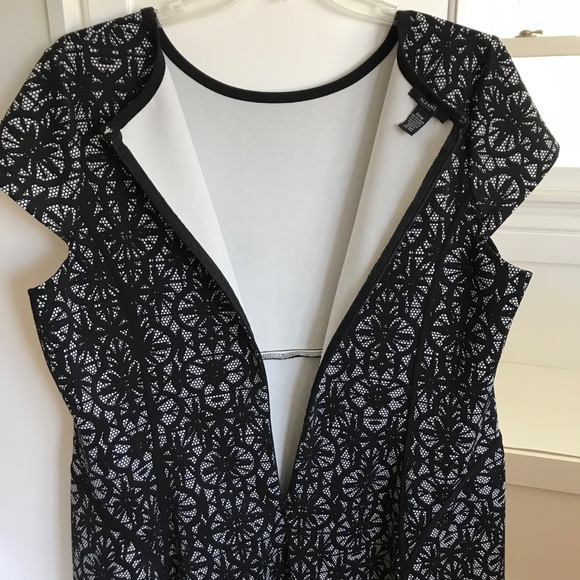 ALFANI Fit & Flare Midi Dress Lace Look Cap Sleeve Women’s Plus Size 20W 1X - Picture 10 of 16